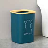 Citylong 禧天龙 家用简约纸篓厨房客厅无盖卫生桶带压圈垃圾桶