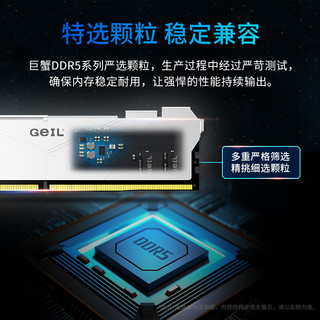 GeIL 金邦 48G(24GX2)套装 6000 DDR5内存条白色CL40