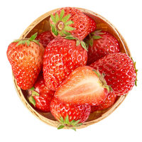 鲁中老农 山东甜宝奶油草莓 单果15g-20g 净重2.5斤 新鲜水果