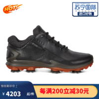 ecco 爱步 高尔夫球鞋BIOM G3 CLEATED GOLF时尚舒适 耐磨稳定 防水男士防滑钉高尔夫鞋 43码 BIOMG3红底