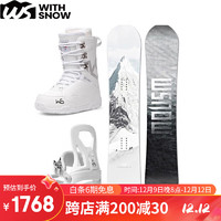 WS snowboards WS友博滑雪板单板套装全能专业成人滑雪板女滑雪鞋单板固定器男 W16号板套装 42码