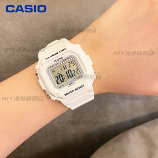 卡西欧（CASIO）F-108WHC-7B男女手表白色方块运动电子表F108WH-1B 1A 218H MRW-200HC-7B2冰淇淋