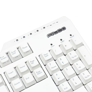 斐尔可filco 104键双模圣手三代机械键盘蓝牙5.1版)有线双模版 Cherry MX轴游戏键盘 纯白色 红轴
