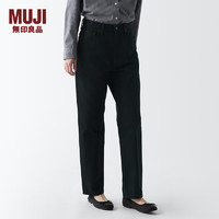 无印良品MUJI 牛仔 直筒裤 纯棉休闲长裤子女款 黑色 27inch（165/68A）