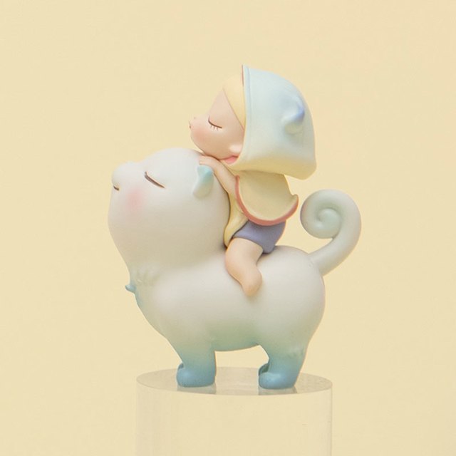 可米生活 白夜童话猫将军小礼物创意可爱汽车载不急摆件七夕生日礼品