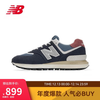 NEW BALANCE23年男鞋女鞋574LG系列复古拼接轻便休闲鞋U574LGFN 40.5