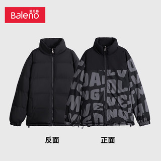 班尼路（Baleno）棉服男双面穿拼接立领夹棉外套潮流男保暖舒适外衣 042Z L