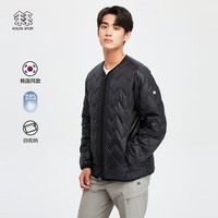 可隆 KOLON SPORT男户外保暖大鹅绒夹克轻量羽绒服 黑色BK 175/L