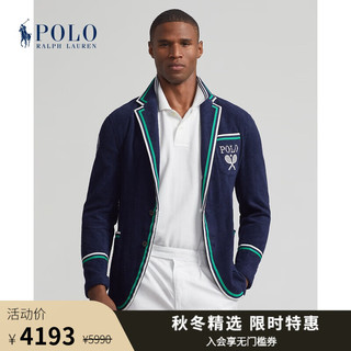 Polo Ralph Lauren 拉夫劳伦男装 经典款修身版温布尔登棉西装外套RL16973 410-海军蓝 36 S