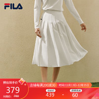 FILA 斐乐 X 梵高博物馆斐乐女梭织半身裙2023休闲宽松半褶皱长裙