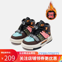 Kappa 卡帕 男童运动加绒高帮鞋