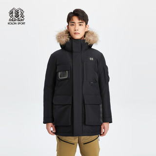 KOLON SPORT可隆鹅绒户外戈尔防泼水极地防风羽绒服 黑色BK 165/S