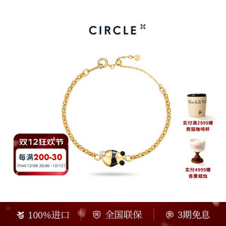 CIRCLE【】CIECLE珠宝 Black&White Panda银镀金黑玛瑙珍珠熊猫手链 熊猫手链