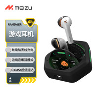 MEIZU 魅族 PANDAER 游戏耳机 1s 28h超长续航无线充电 HiFi音质 0.035s超低延迟 游戏音乐双模式 SX10