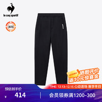 乐卡克（Le coq sportif）法国公鸡男2023运动休闲针织加绒长裤运动裤CB-4645233 黑色/BLK M