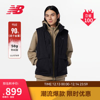 NEW BALANCE 男款休闲保暖运动羽绒马甲NJD45021 BK S