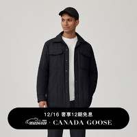 CANADA GOOSE Carlyle 男士绗缝衬衫夹克大鹅外套 6845M 61 黑色 L