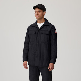 CANADA GOOSE Carlyle 男士绗缝衬衫夹克大鹅外套 6845M 61 黑色 L