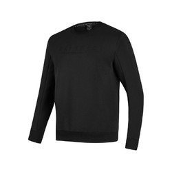 SKECHERS 斯凯奇 运动系列 纯色圆领套头卫衣 男款 黑色 P423M017-0018
