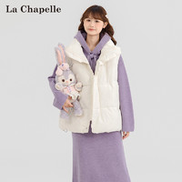 La Chapelle 百搭休闲通勤棉衣马甲女2023秋冬爆款时尚显瘦厚无袖外套