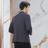 柒牌男装西装男24平驳领商务休闲男士单西外套【高弹】126JC70390 深灰 B44