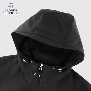 布克兄弟（BrooksBrothers）23冬男士连帽户外休闲夹克外套 0004-黑色 XL