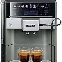 Siemens 西门子 独立式咖啡机 TE655203RW，1.7升，2杯功能，银/黑/灰色