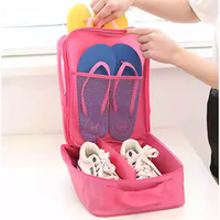 LYCEEM 蓝橙 旅行鞋子收纳包出差鞋袋 双层