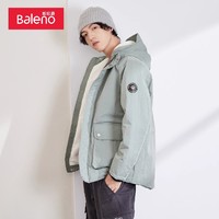 Baleno 班尼路 宽松加厚夹棉连帽外套工装风