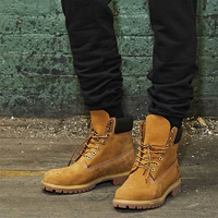 抖音超值购：Timberland 男款户外工装靴 10061W