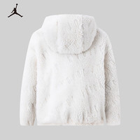 NIKE 耐克 AIR JORDAN 耐克AJ童装女童羊羔绒针织夹克儿童上衣外套 羊毛黄 110/52(4)