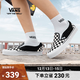 VANS 范斯 CLASSICS系列 Knu Slip 中性运动板鞋 VN0009QDQXH 黑白棋盘格 42