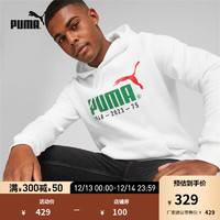 彪马（PUMA） 男子运动休闲连帽卫衣 CELEBRATIO HOODIE 678413 白-02 XXL(190/108A)