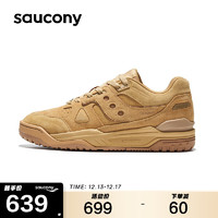 Saucony索康尼CROSS 90经典复古休闲鞋男女舒适时尚板鞋卡基41