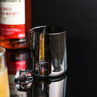 KAWASIMAYA 川岛屋 日式炫彩玻璃杯家用水杯果汁杯办公室茶杯威士忌酒杯洋酒杯 C款：烟灰玻璃杯