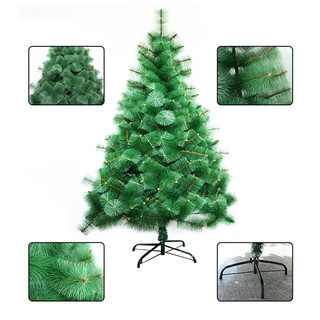 Keaibuding 可爱布丁 圣诞树2.1米松针加密场景布置门店装饰品圣诞套装