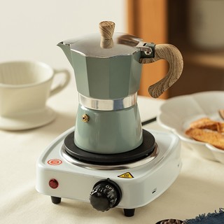 摩登主妇 摩卡壶意式家用煮咖啡手冲摩卡咖啡壶电陶炉咖啡机套装 电热炉