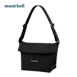 mont·bell 日本品牌男女同款斜挎包时尚通勤单肩包 1123900 黑色 BK 均码