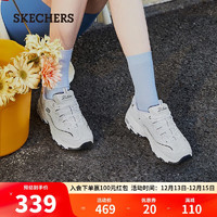 SKECHERS 斯凯奇 秋冬透气老爹鞋女运动休闲鞋99999863 WNV白色/海军蓝色 38