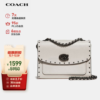 COACH 蔻驰 Parker系列 女士单肩斜跨包 29389 BPCHK 粉白色 小号