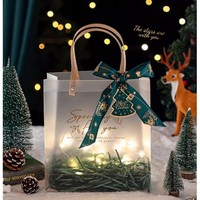 绮兰朵 平安夜苹果礼物袋子盒子礼袋圣诞节小礼品包装创意装饰空盒礼盒