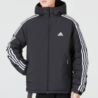 阿迪达斯 （adidas） 棉服羽绒服男 冬季羽绒服连帽防风御寒加厚保暖棉衣外套棉袄 HN2123/含绒量80% L(150-160斤)