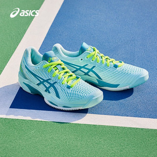 亚瑟士ASICS网球鞋女鞋舒适透气网面轻量运动鞋 SOLUTION SPEED FF 2 蓝色 36