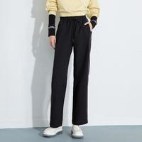 ONLY 冬季抽绳腰头阔腿直筒休闲裤女