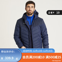 DECATHLON 迪卡侬 防风运动夹克男户外外套防雨足球服秋冬保暖棉服 海军蓝 M
