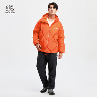 KOLON SPORT可隆COMFY联名羽绒服户外超轻保暖鹅绒夹克 橙黄OR 170/M