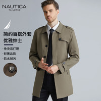 NAUTICA 诺帝卡 男士风衣中长款外套