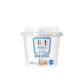 卡士 3.3鲜酪乳 风味发酵乳 原生乳蛋白 整箱 24杯