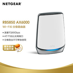 NETGEAR 美国网件 RBS850 6000M 三频 WiFi 6 路由器分身