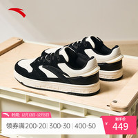 ANTA安踏街顽丨板鞋男潮流革面百搭运动休闲鞋子112418051 【男款】象牙白/基础黑-2 8 41码